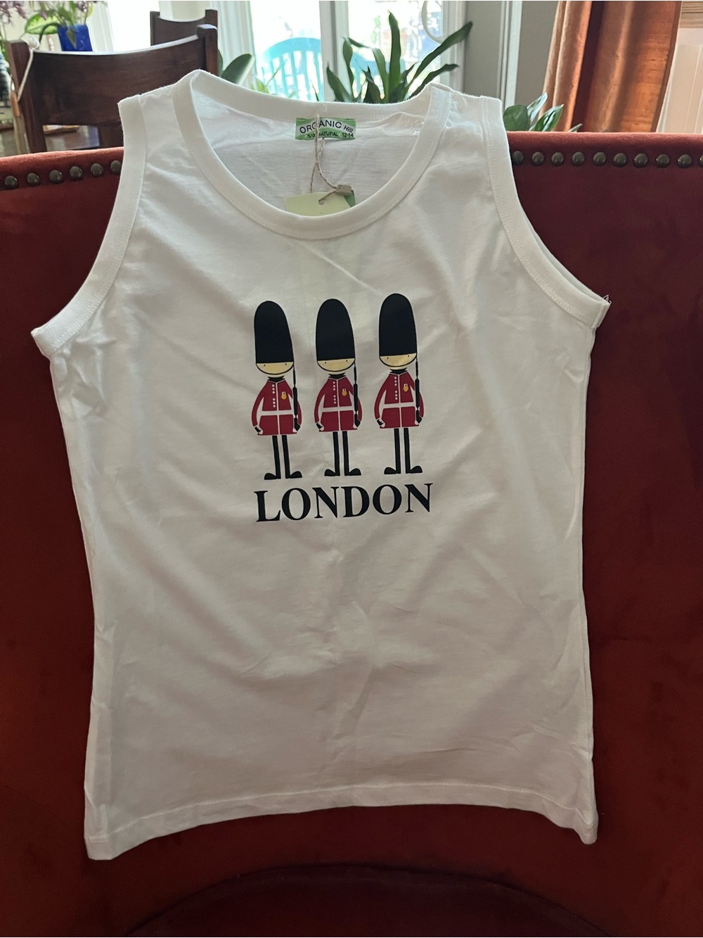 Kids White 'London' Guard Tank Top